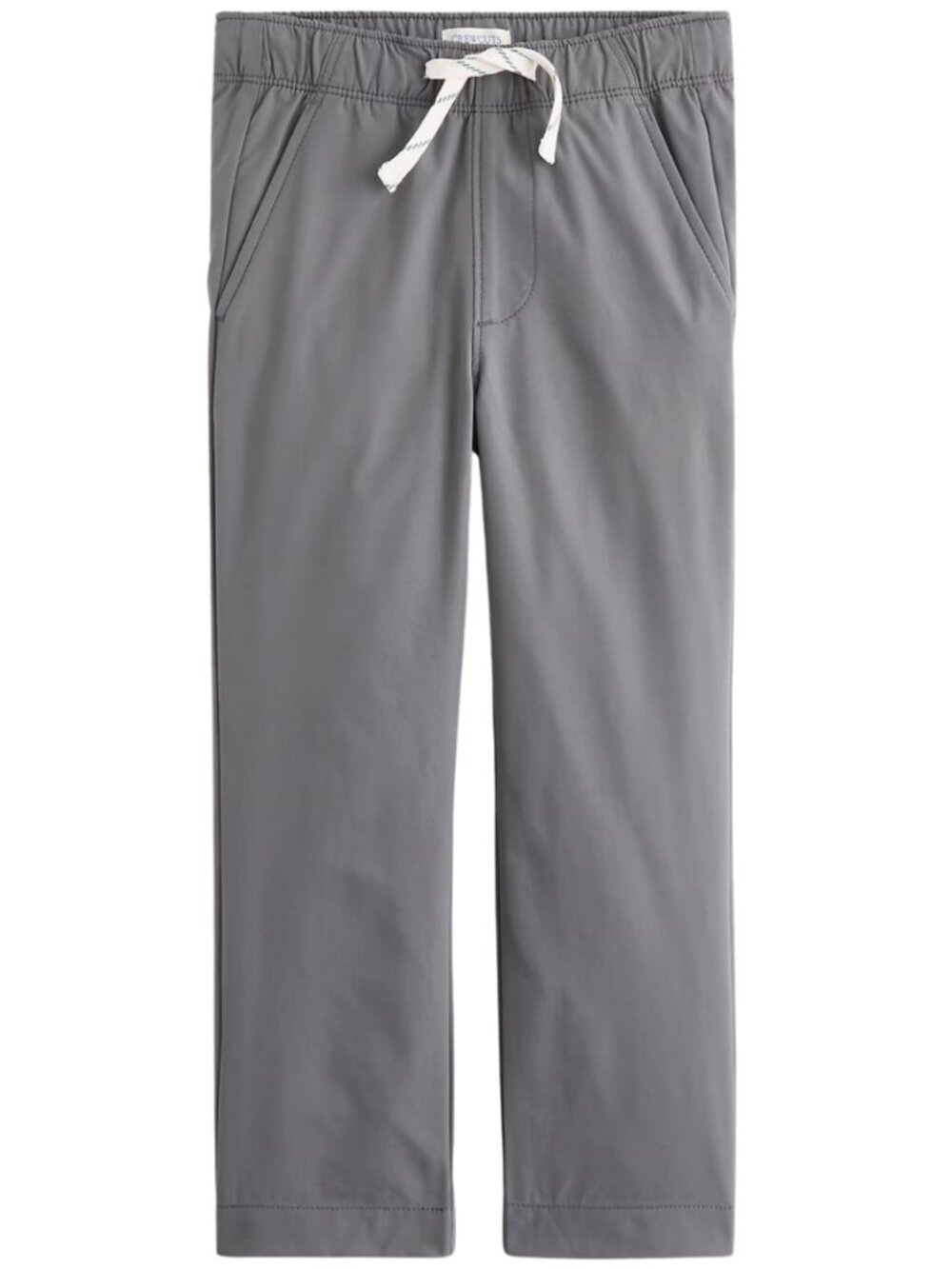 J. Crew Crewcuts Pull-On Tech Pant Boys' 12 Dark Iron Gray Active School NWOT